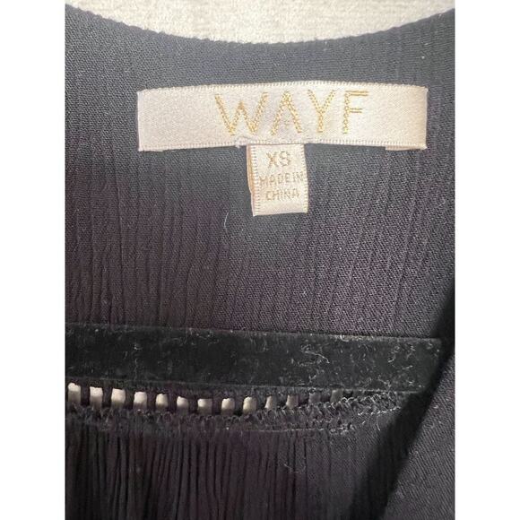 Wayf Size XS Black Maxi Dress Elegant Stylish - Picture 6 of 6